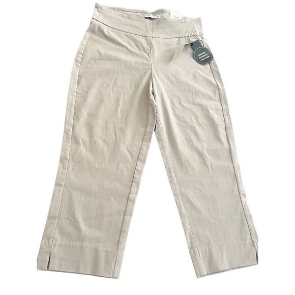 Larry Levine Sliming 369 Stretch  Khaki capris Pants Size 10 - Picture 4 of 8